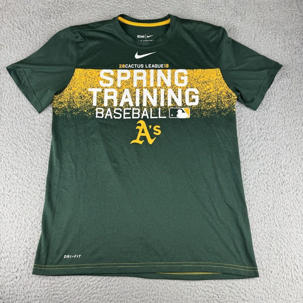 Nike Oakland Athletics Spring Training Dri Fit Shirt 2018 Cactus League Green‎ M